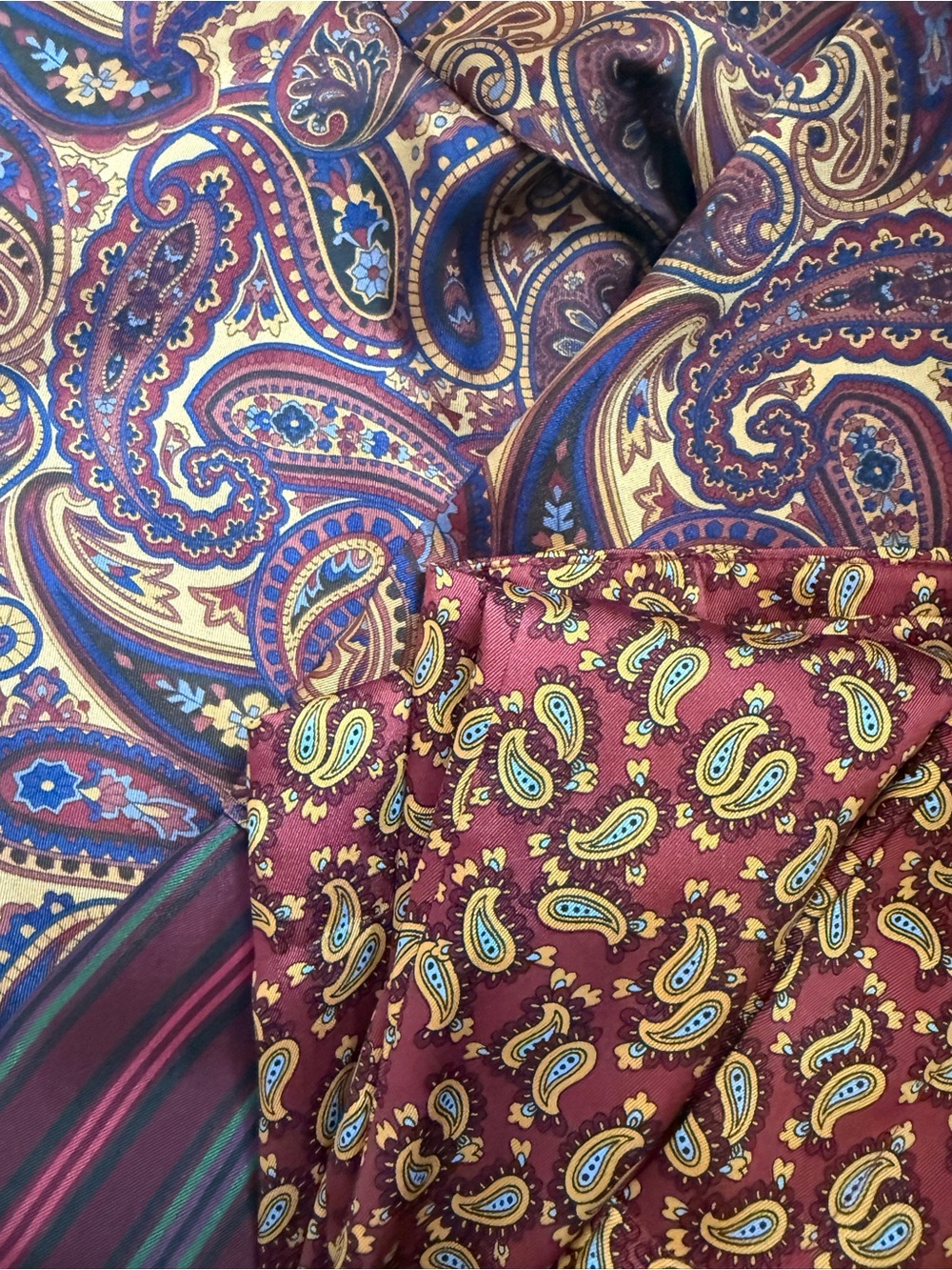 Zara Silk Paisley SET Button-Up Blouse and Pant in Multicolor, both Size M - Picture 3 of 3